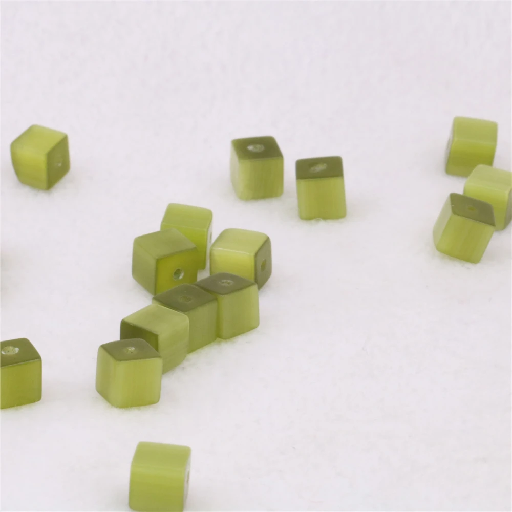 Акриловые бусины-разделители квадратной формы 6 мм незакрепленные бусины