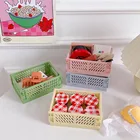 1 шт мини складной пластиковый ящик для хранения складной контейнер для хранения настольное косметическое домашнее хранилище Корзина Организатор Box Office