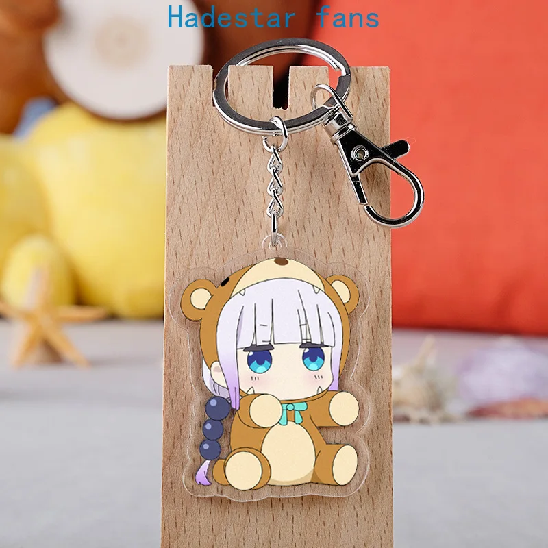 10 шт./лот аниме Miss Kobayashi's Дракон горничная акриловая игрушка брелок Kanna Tohru
