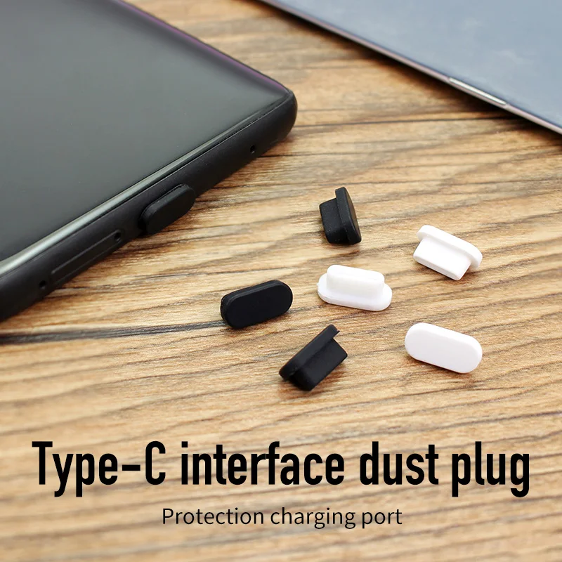 1 5pcs type c dust plug usb charging port protector silicone cover for samsung s9 s8 huawei smart phone accessories free global shipping