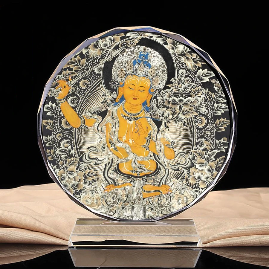 Тибетская тантрическая Будды Манджушри Бодхисаттва высказываний танка портреты