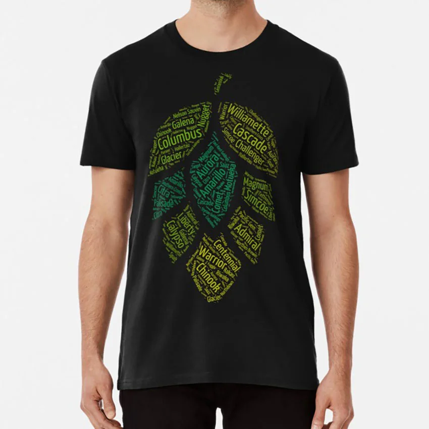 Hop Varietals футболка hop hops beer geek пивоваренный пивовар apa pale ale|Мужские футболки| |