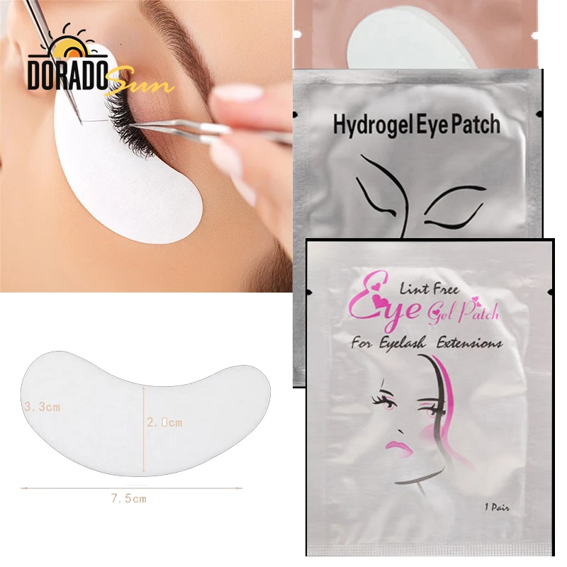 Накладки для ресниц DORADOSUN 20 пар накладки наращивания под глазные гель патчи