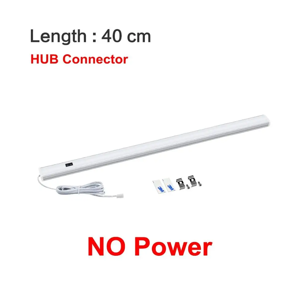 40cm Without Power Ручной волны Управление Освещение для кухни светодиодный бар светильник шкаф бар светодиодный светильник 30/50 см движения Сенсор ручная развертка развертки Освещение для кухни - Испускаемый цвет: 40cm Without Power