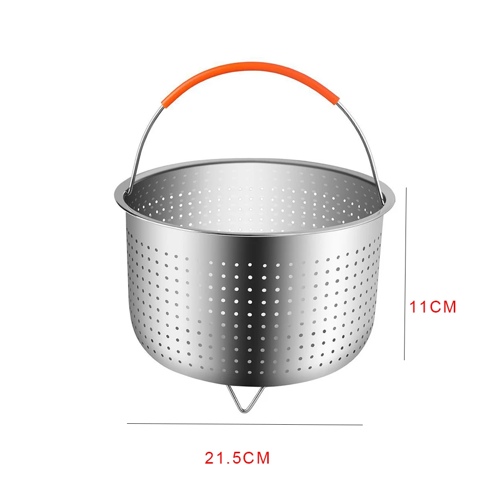 

Steamer Basket Stainless Steel Multifunction Steaming Meat Vegetables Fruits Eggs Strainer Insert