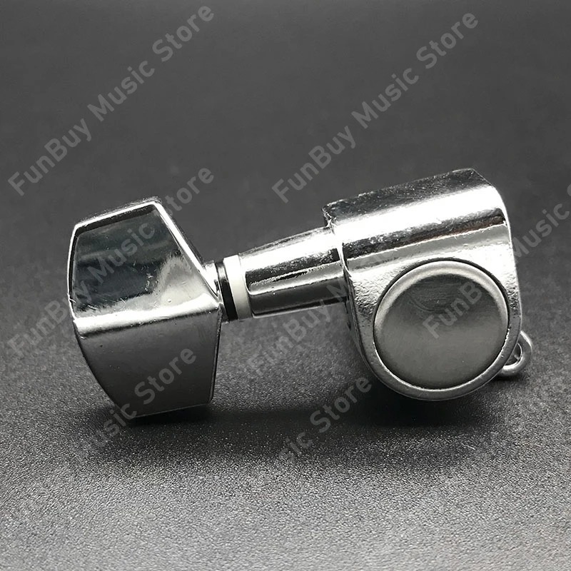 6 stücke geschlossenen locking string gitarre tuning pegs tuner mechaniken für akustische elektrische gitarren gitarre zubehör chrom fr
