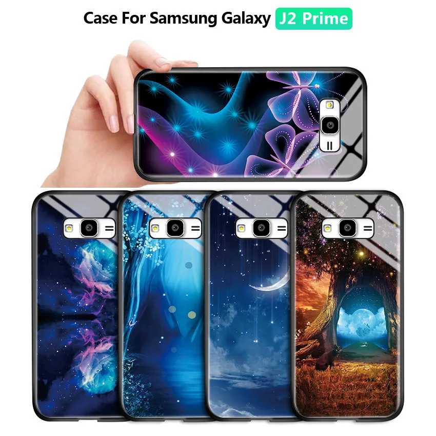 Для Samsung Galaxy J2 Prime / G530 Grand Aurora Space Magic Gradient Rainbow Чехол глянцевый корпус из