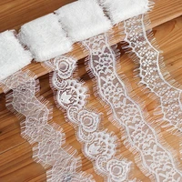 3 mlot eyelash lace trim white soft floral classic lace fabric decoration crafts sewing for dress making decor