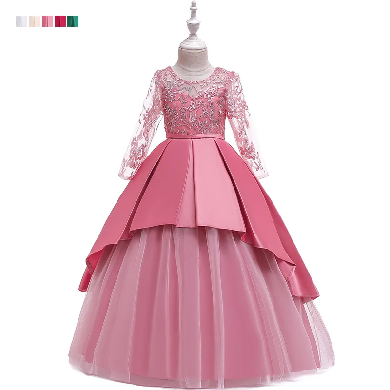 Длинное платье с цветочным принтом украшенное бусинами 2019 | Свадьбы и торжества