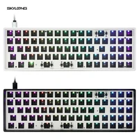 Geek GK73XS Keyboard Kit HotSwap NKRO RGB Wired bluetooth Dual Mode PCB Mounting Plate Case Mecanical Keyboard Customized Kit