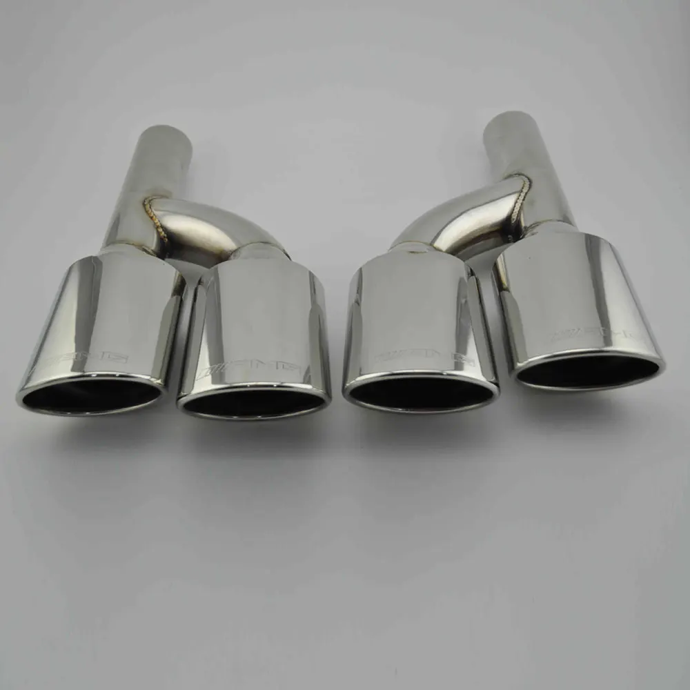 

Car Accessories For Mercedes Benz C Class W204 2007-2012 Stainless Steel Tail throat of automobile exhaust pipe exhaust system
