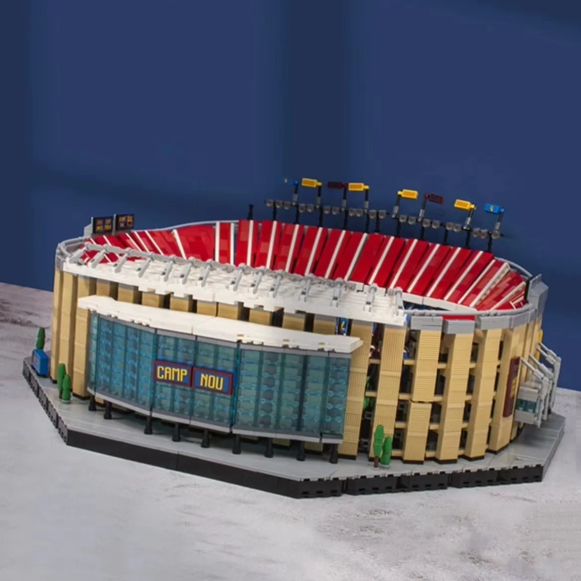 

NEW 10284 CAMP NOU STADIUM FC Barcelona Old Trafford Creative City Street View Model Building Blocks Bricks Toys Kids Gift