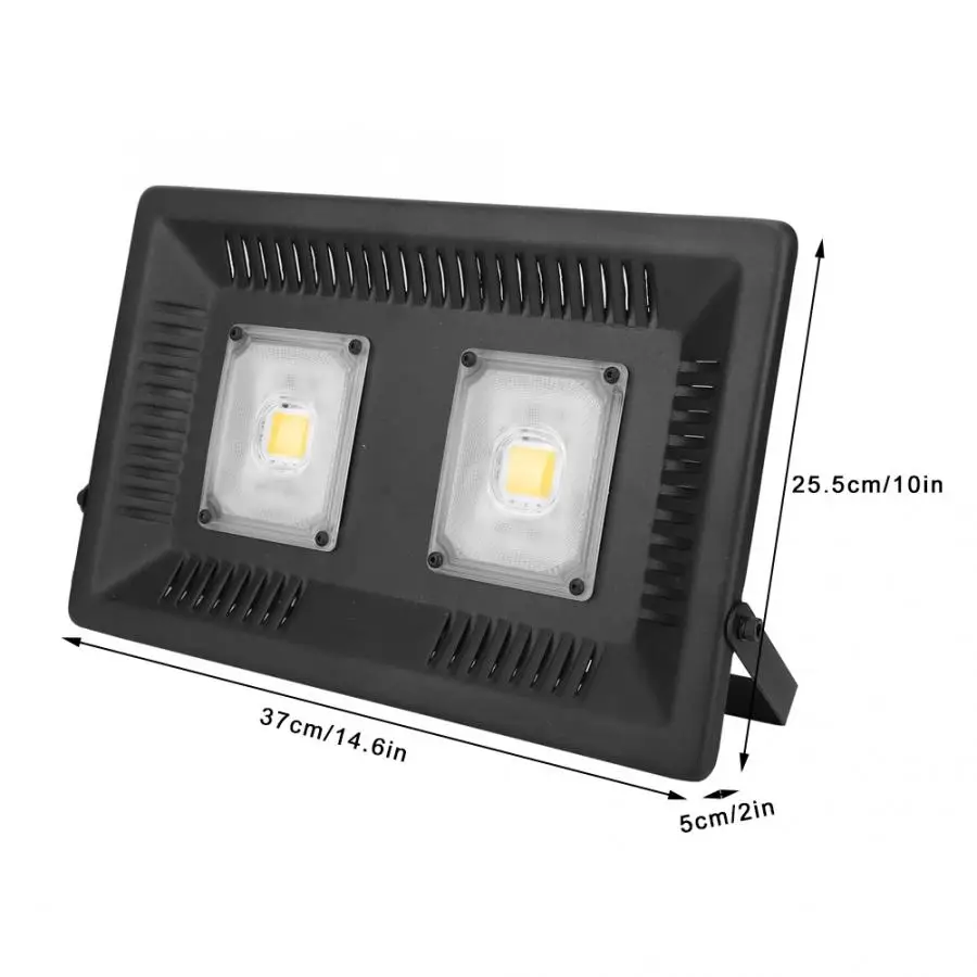 AC 110-220V 100W Солнечная приведенная в действие светодиодный растения растут свет полный Specttrum COB для сельскохозяйствнных ламп для Крытый парниковый поставляется с одной главной балкой с крючком