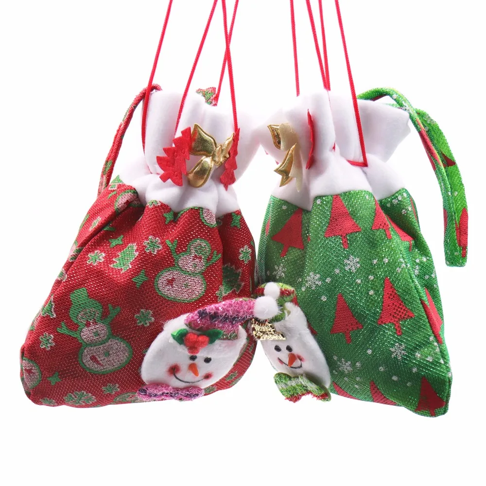 Сумки для рождественской вечеринки/деревянная подвеска/шляпа куклы Санта Клауса