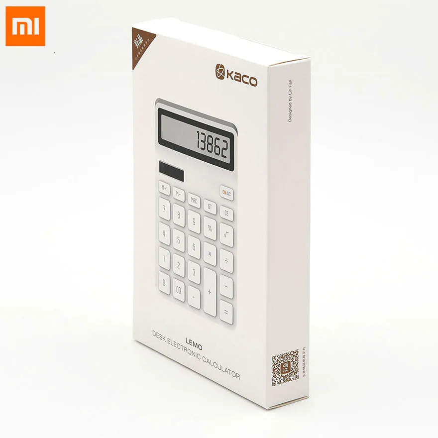 Настольный калькулятор Xiaomi Mijia KACO LEMO фотоэлектрический двойной дисплей для