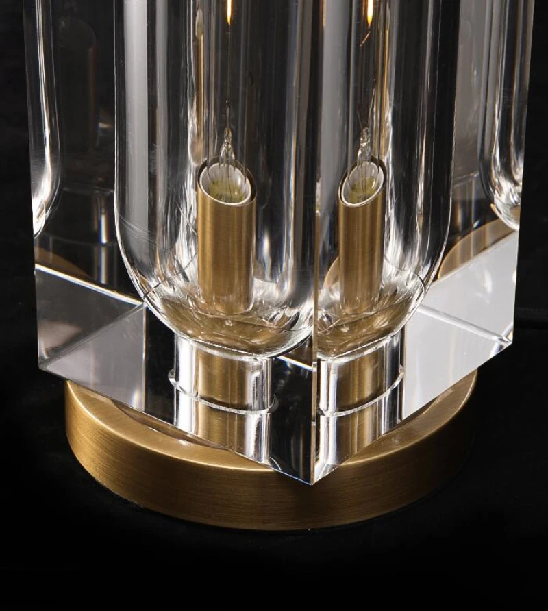 Роскошный светодиодный хрустальный Настольный светильник современный декор для