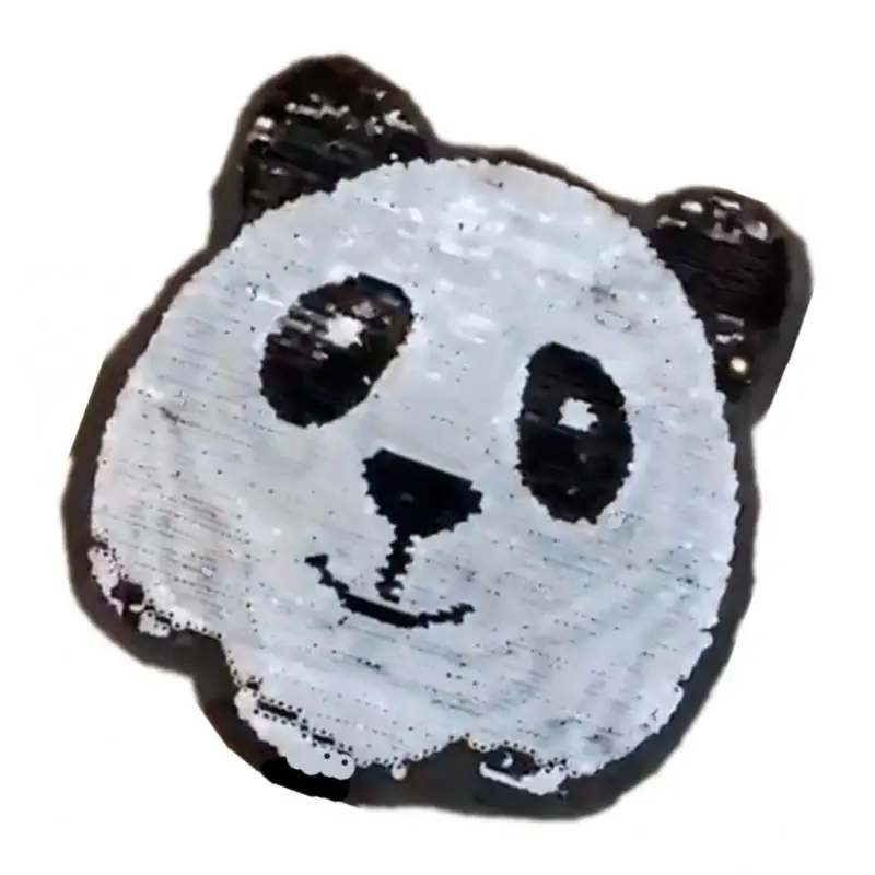 Panda Patch Reversible Change Tiger Sequins Applique Clothing Sticker | Дом и сад