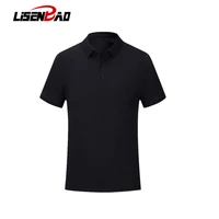lisenbao brand high quality men polo shirt mens short sleeve solid camisa polos masculina casual cotton short sleeves m 4xl 958