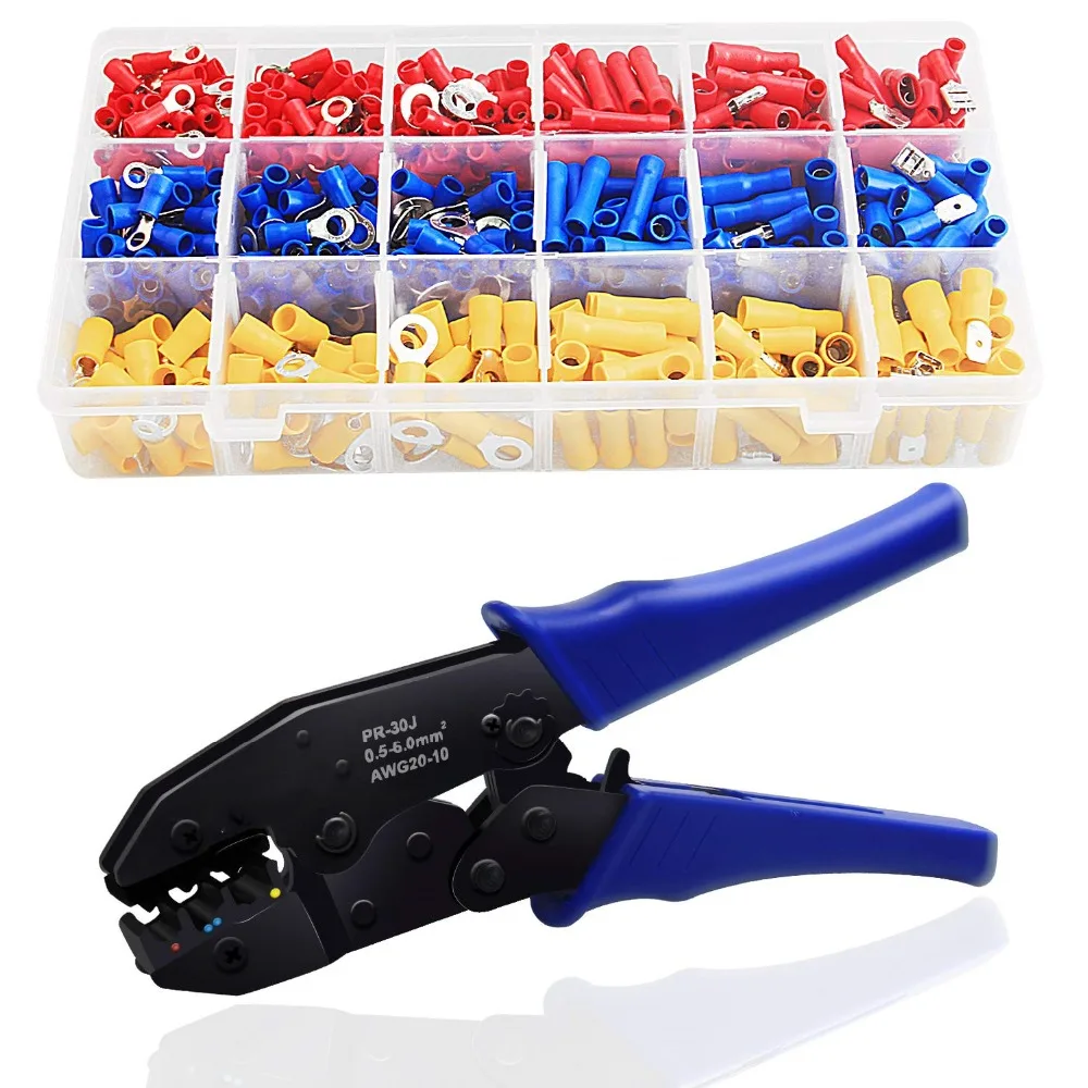 

HS-30J crimping tools pliers for 22-10 AWG 0.5-6.0mm2 of Insulated Car Auto Terminals & Connectors Crimping Plier wire