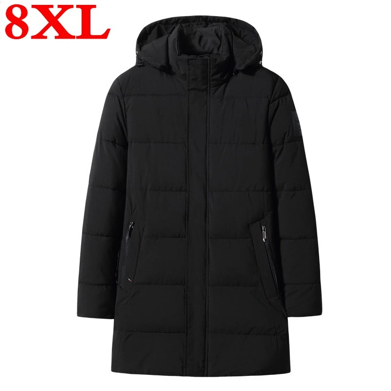 Размера плюс 8XL 7XL 6XL 2020 Новая зимняя мужская куртка из высококачественной ткани