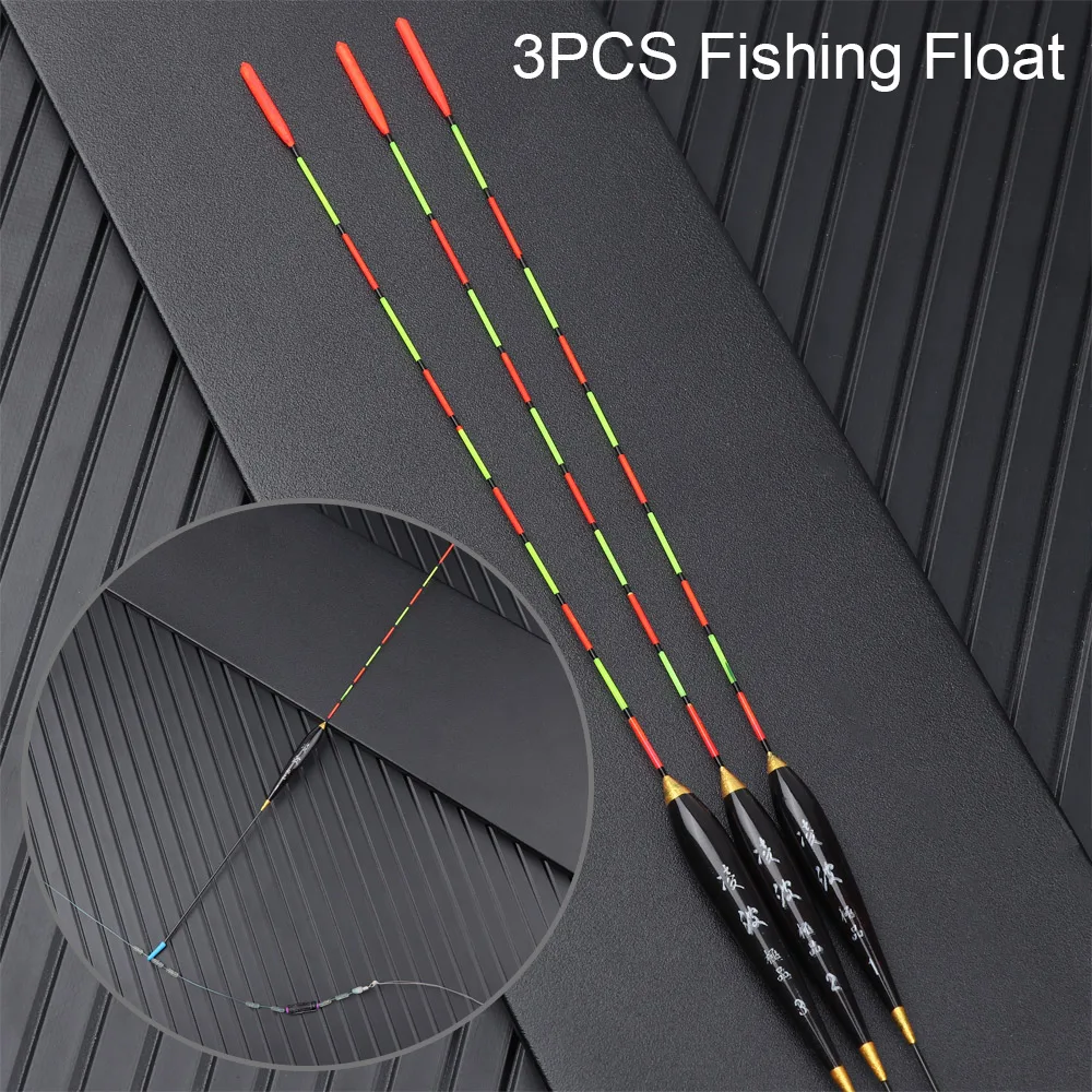 Поплавок для рыбалки 3 шт. флуоресцентный Высокочувствительный светящийся с