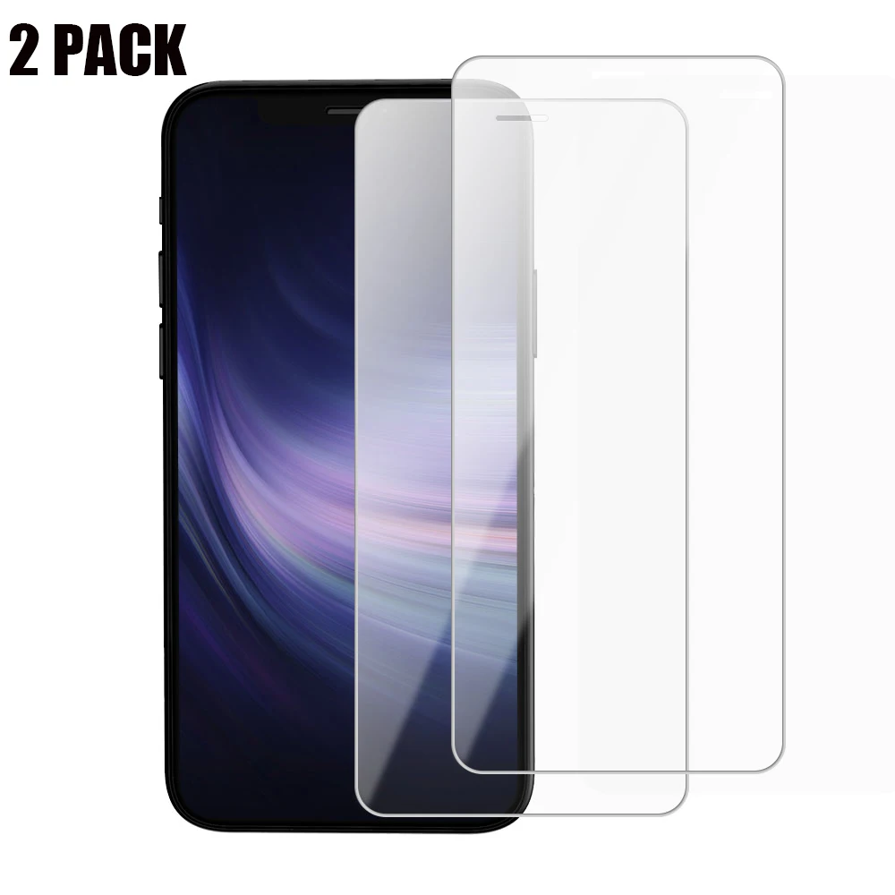 2 упаковки закаленное стекло защита экрана Защитное для iPhone X XS Max XR 11 Pro 4 5 6 S 7 8 Plus| |