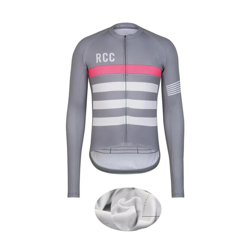 Fleece jersey RCC Pro team мужские куртки для велоспорта Зимняя Теплая Флисовая Джерси для велоспорта теплая одежда для горного велосипеда - Цвет: Fleece jersey