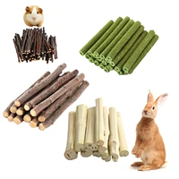 pet chew toys natural apple sticks alfalfa hay sticks and sweet bamboo 3 kinds of combination chew toys for rabbits hamster