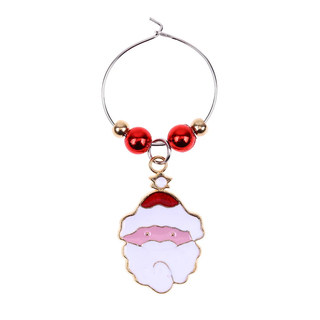 Рождественская чашка кольцо Настольный Декор декоративный бокал для Вина