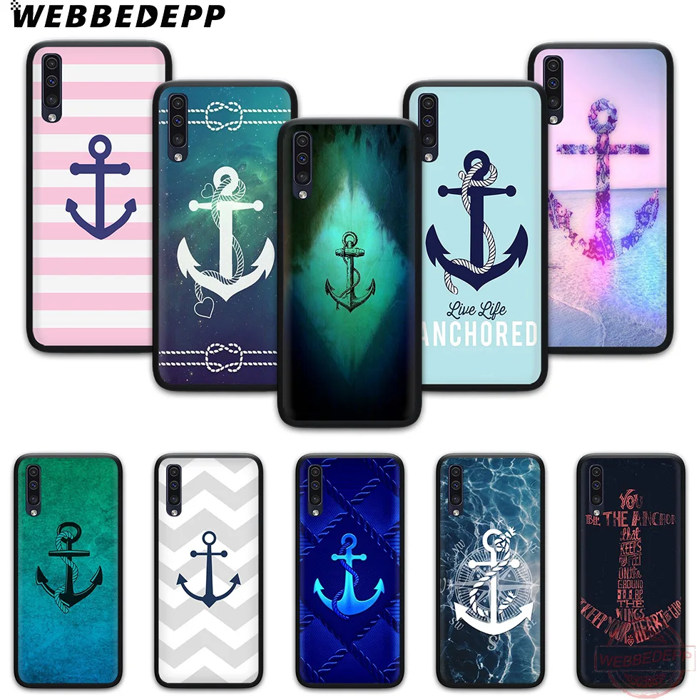 WEBBEDEPP костюм с принтом из якорей кораблей и мягкий чехол для телефона