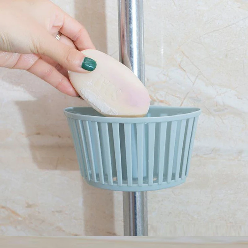 1Pcs Plastic Bathroom Shelves Shower Bar Storage Basket Tray Holder Organizer Kitchen Accessory | Обустройство дома