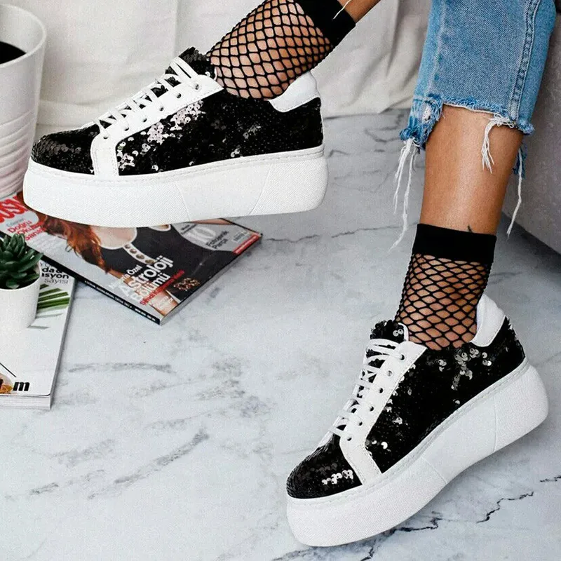 Женские кроссовки на толстой подошве с вулканизированной подошвой 2499 Вт | Обувь