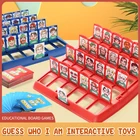 Угадай, кто это классический, настольные игры, антистресс, Интерактивная память, веселая семья Монтессори, детская Рождественская игрушка-антистресс, подарок