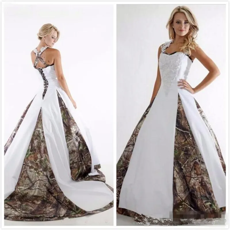 Винтажные Свадебные платья с кружевом камуфляжные 2020 стиль Criss Crop изготовление