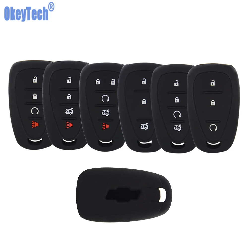 OkeyTech умный силиконовый чехол для ключей от Chevrolet Cruze Spark Sonic travero Volt Bolt Trax Malibu Equinox 3 4