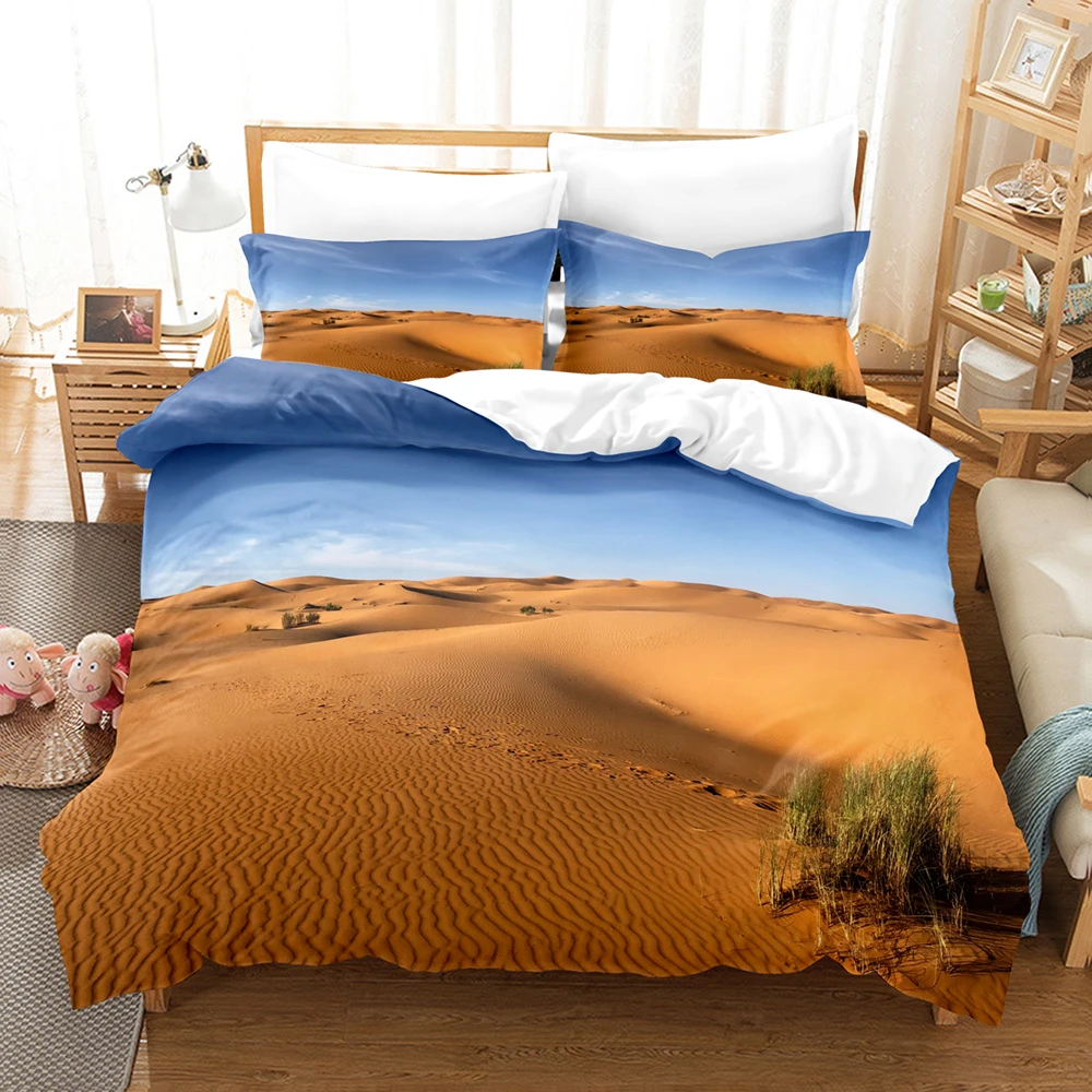 

Набор постельного белья Desert, односпальный/двойной/полноразмерный Комплект постельного белья с Горным пейзажем, комплект детской спальни с ...