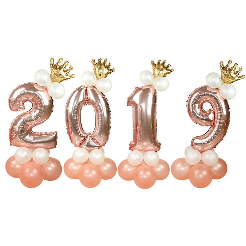 13 шт./партия 32 дюйма воздушные шары из фольги с цифрами розового золота Детские