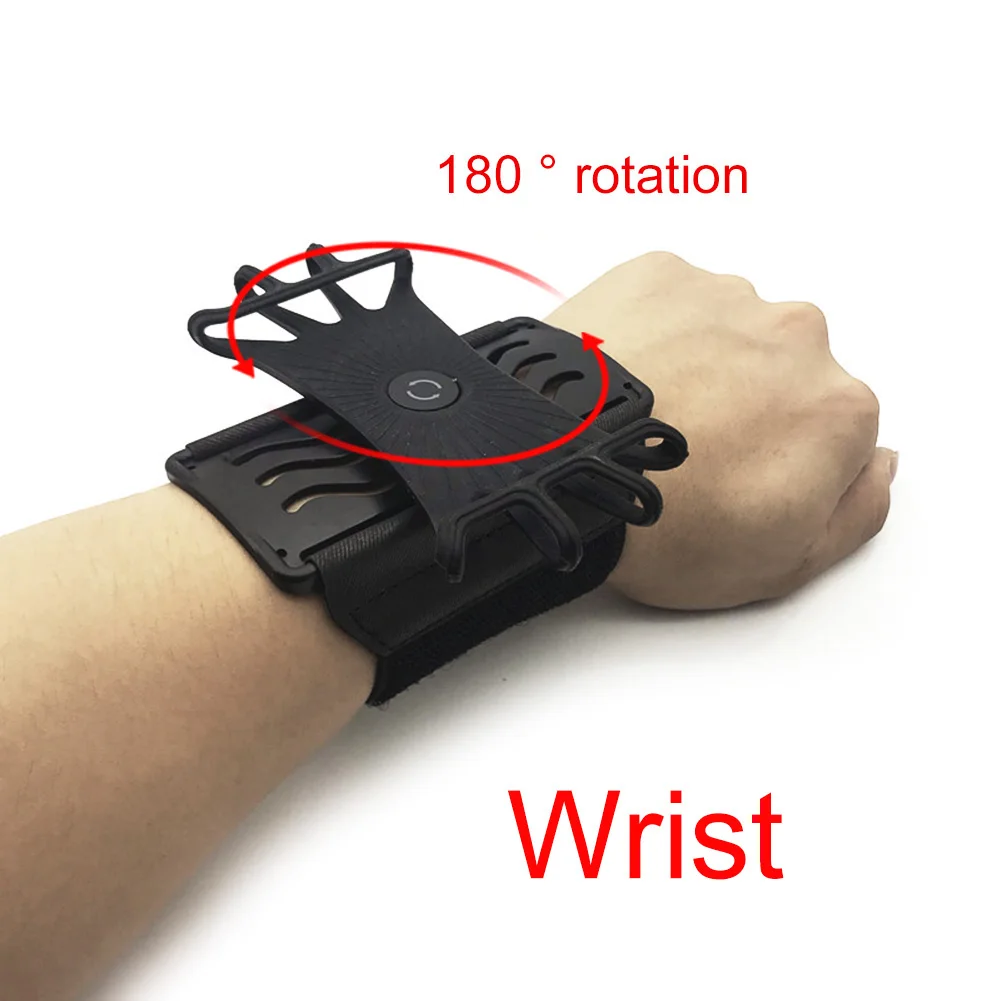 

Universal Cell Phone Holder Wristband Fit for iPhone X XS XR MAX 7 8 Plus 180 Rotatable Running Sport Wrist Arm Band S10 S9 S7