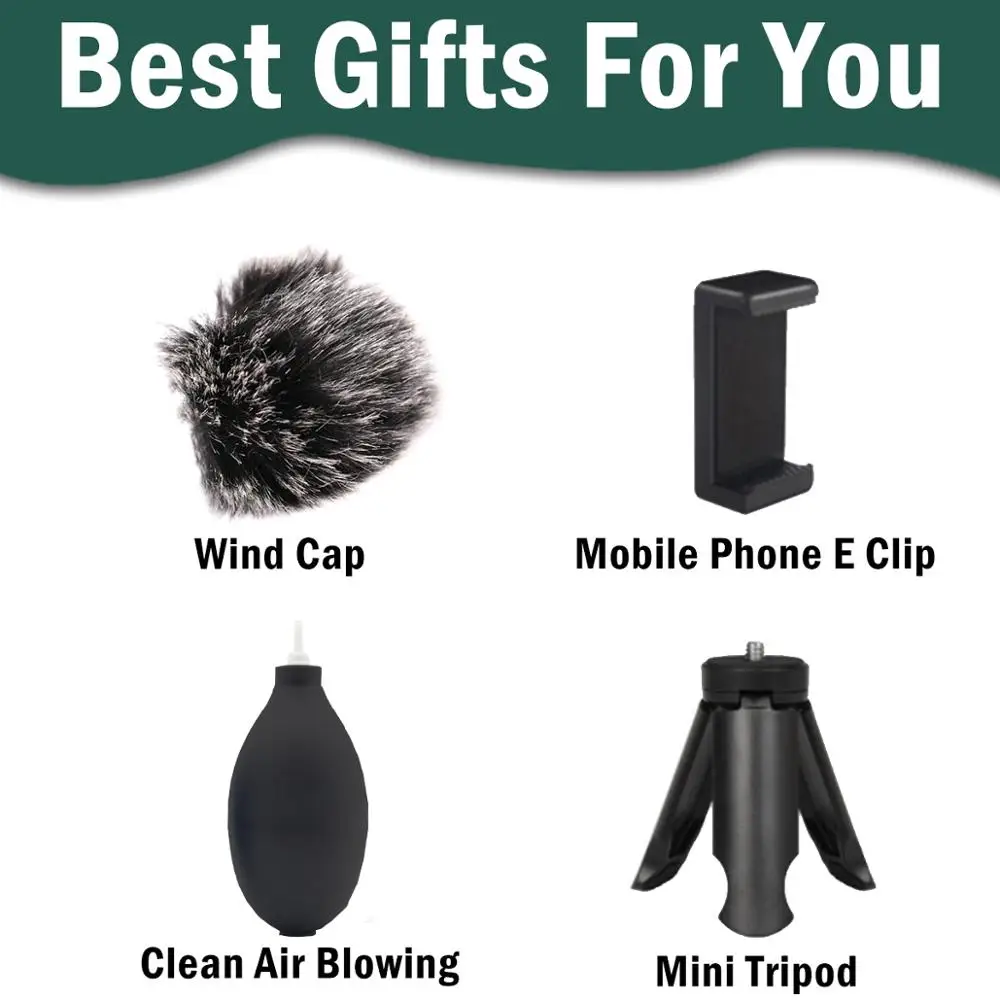 Конденсаторный микрофон BOYA беспроводной с микрофоном для камеры Canon Nikon Sony Pro K1/K2