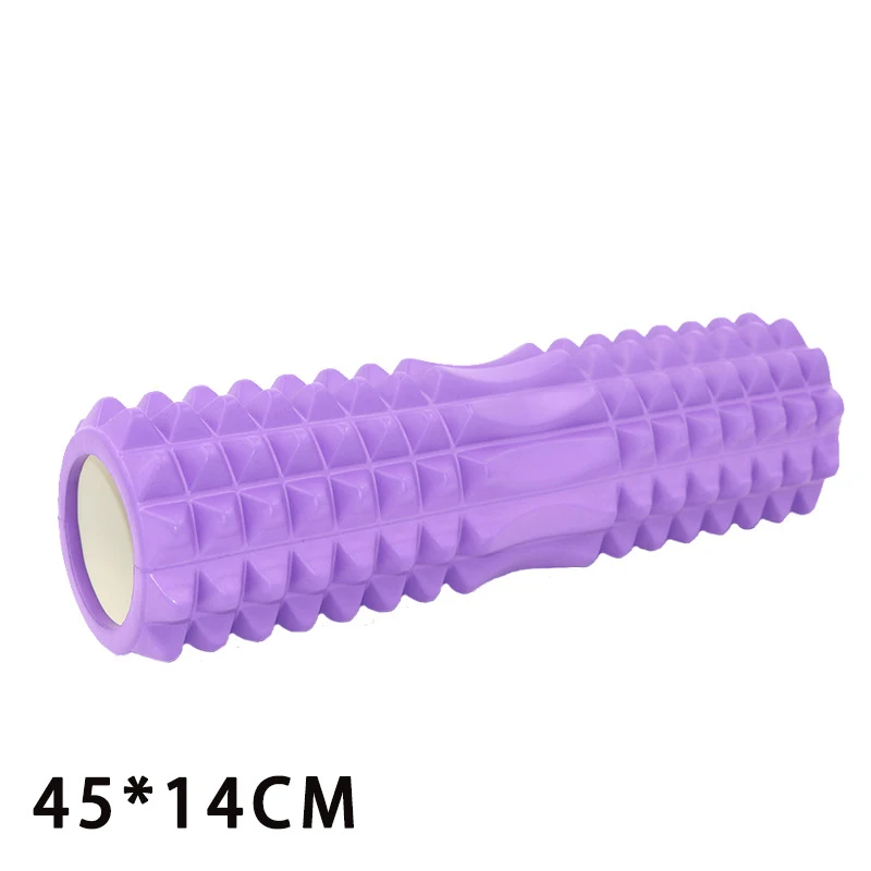 45cm Колонка для йоги, фитнеса, пилатеса, Йога, пена, роликовые блоки, поезд, тренажерный зал, мышечный массаж, сетка, триггер, точечная терапия, физиотерапия, упражнения - Цвет: 45cm