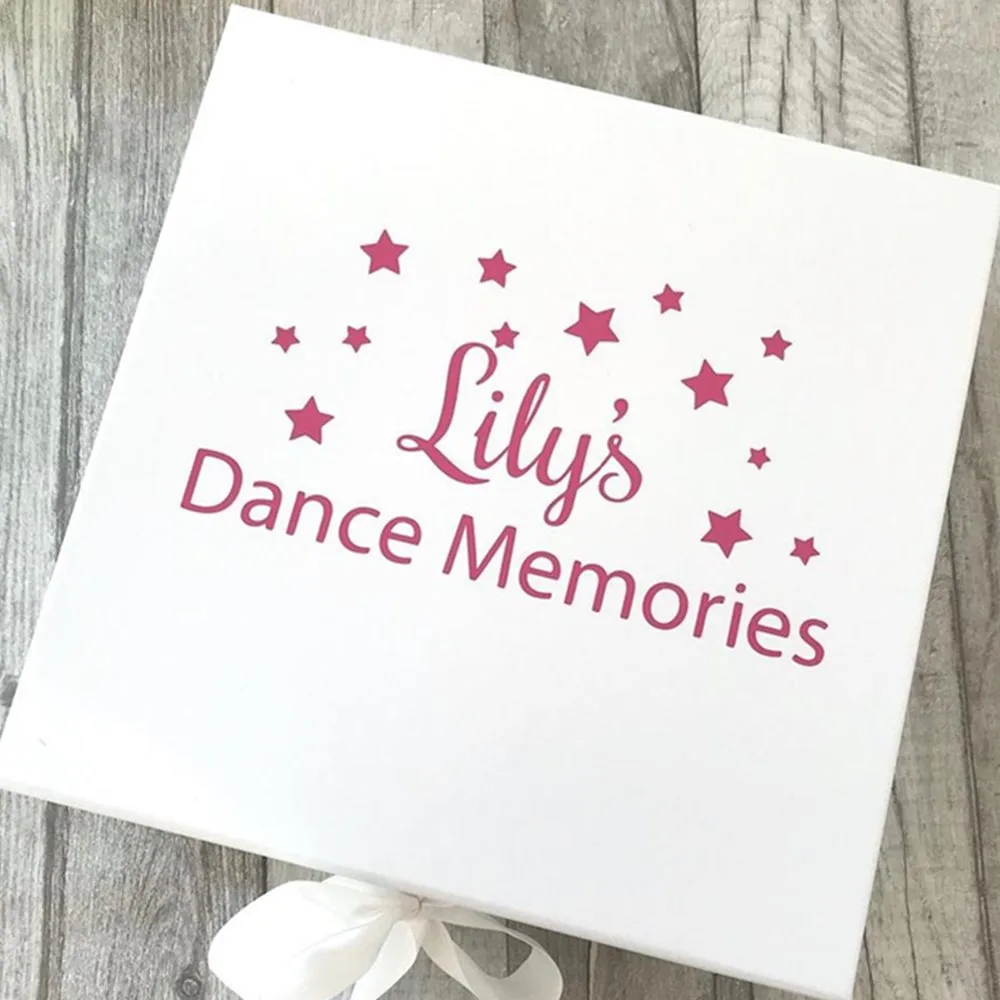 With Ribbon Tie, Baby Girl Hobby Memory Keepsake Box Present Gift, Love Special,