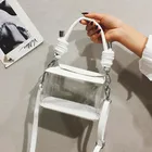 Женская прозрачная сумка-желе из ПВХ, маленькая пляжная сумка-тоут, сумка-мессенджер на плечо, лето 2020