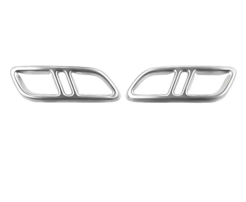 

1 Pair Tail Throat Decorate Modified Stainless Steel Tail Mouth Brand New