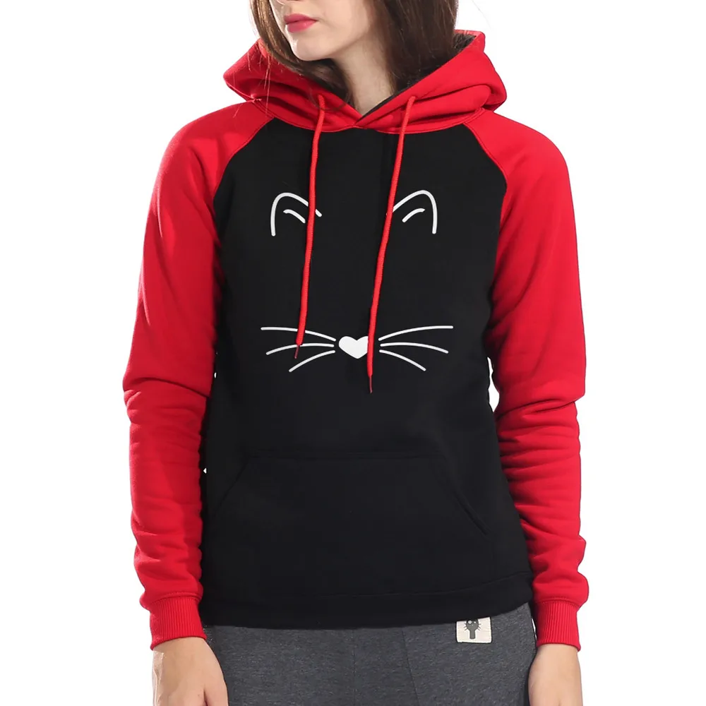 Female casual Long Sleeve Sweatshirt Letter Print Tops Fashion Women's autumn Pullover hooded simple short blouse poleron mujer | Женская