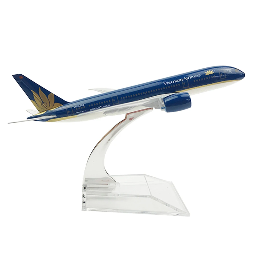 

1/400 Scale Aircraft Boeing 787 Vietnam Airlines 14cm Alloy Plane B787 Model Children Kids Gift for Collection Decoration