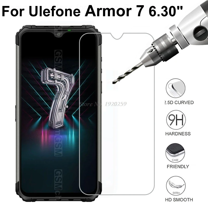 2 шт. Ulefone Armor 7 закаленное стекло 9H Взрывозащищенная защитная пленка Защита экрана