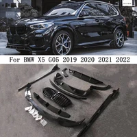 for bmw x5 g05 2019 2020 2021 2022 front rear diffuser bumper lip body side skirt kit spoiler high quality abs bright black