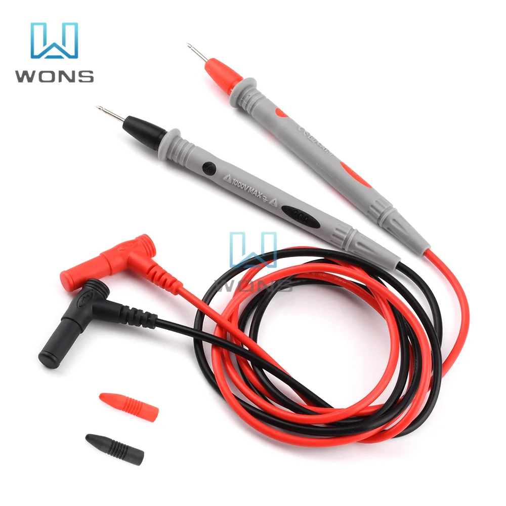 

1000V 10A Multimeter Silicone Wire Universal Probe Test Leads Pin for Digital Needle Tip Multi Meter Wire Pen Cable 95cm