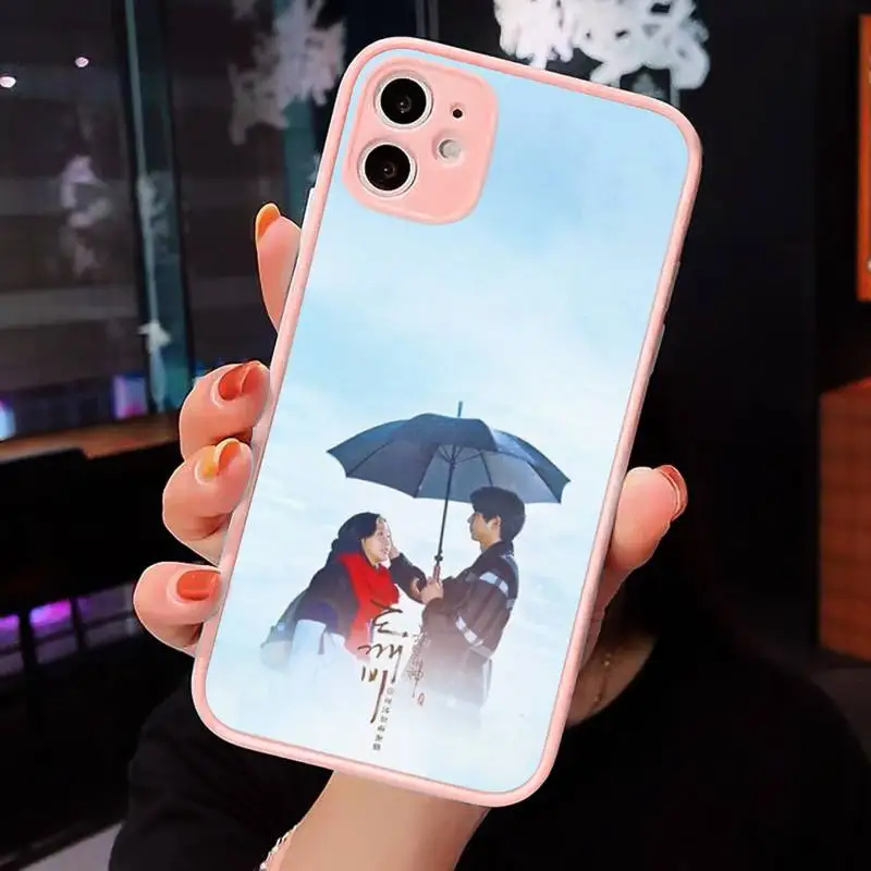 

Goblin Korean Drama Phone Case For iPhone 12 11 Mini Pro XR XS Max 7 8 Plus X Matte transparent Pink Back Cover