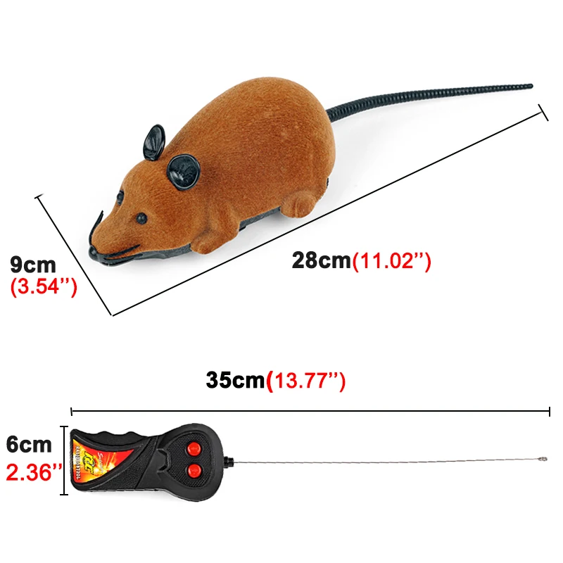 

Pet toy Cat Toy Electronic Mouse 3-color RC Wireless Remote Control Simulation Plush Interesting Interaction